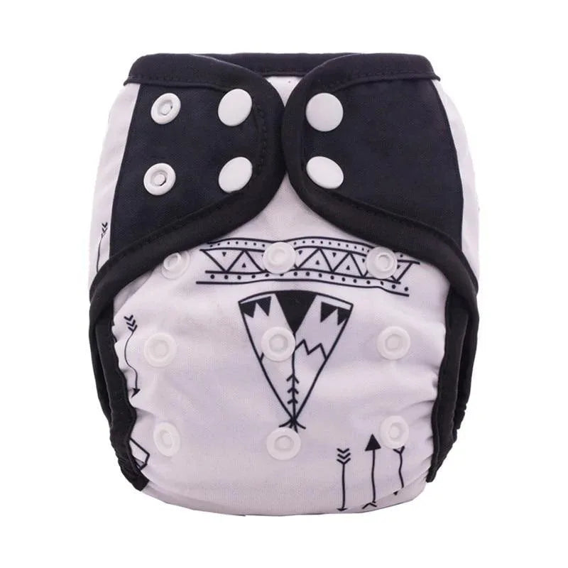Newborn Pocket Diaper Cloth Diapers Bamboo Charcoal Inner Waterproof PUL Outer Double Gussets Nappies for Baby - BIG FRENCHIES
