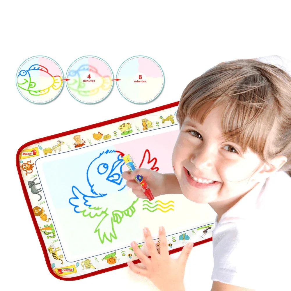 Baby Kids Drawing Water CDarpet with Magic Pen Doodle Painting Picture Water Drawing Play Mat in Drawing Toys Board Gift - BIG FRENCHIES