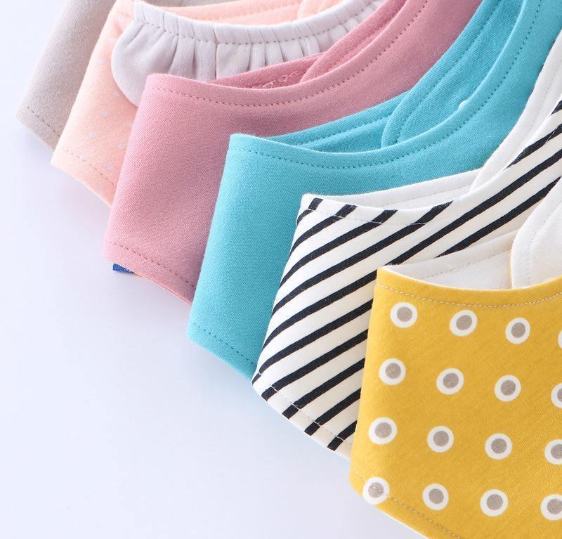Baby Bibs Waterproof Triangle Cotton Cartoon Child Dribble Bibs Newborn Absorbent Cloth Bib for Kids in Cat Design - BIG FRENCHIES