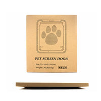 4-Way Lockable Pet Door – Durable Plastic Dog & Cat Flap for Screen Windows and Doors - BIG FRENCHIES
