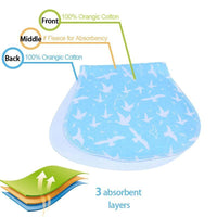 New Baby 100% Cotton Three Layers Waterproof Lightweight Natural Burp Curved Bibs For Baby Accessories - BIG FRENCHIES