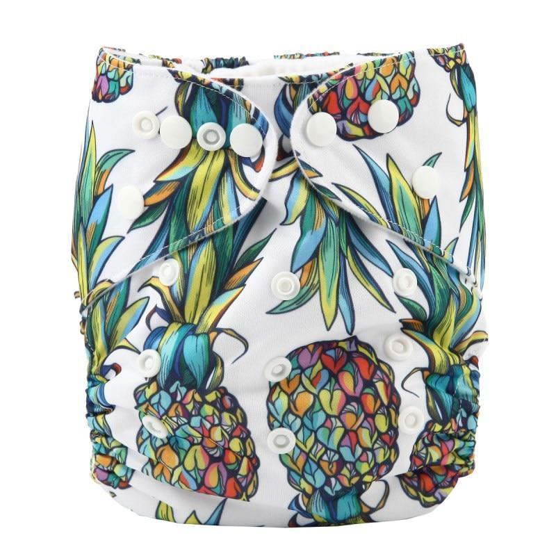 Baby Pocket Cloth Diaper Nappy Reusable Adjustable Washable No Inserts Nappie For Baby In Modern Printed Style - BIG FRENCHIES