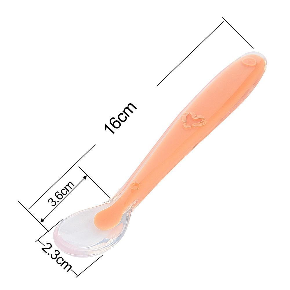 Baby Spoons Feeding Dishes Tableware For Children Flatware Cutlery Spoon Silicone Tools-for-patchwork Lot Soup Ladle