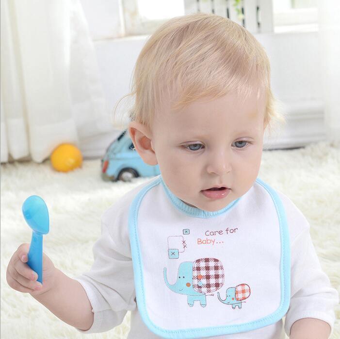 Soft Newborn Cotton Elephant Feeding Burp Cloth Waterproof Infant Animal Double Layer Bandana Feeding Bib For Kids - BIG FRENCHIES