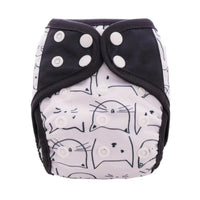 Newborn Pocket Diaper Cloth Diapers Bamboo Charcoal Inner Waterproof PUL Outer Double Gussets Nappies for Baby - BIG FRENCHIES