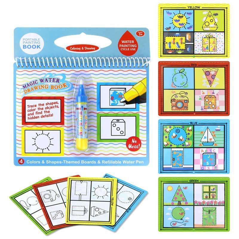 Magic Water Drawing Books Coloring Books Doodle & Magic Pen Painting Drawing Board Children Painting Toys Birthday Gifts - BIG FRENCHIES