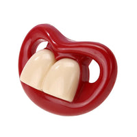 Silicone Baby Lip Pacifier Kiss Pink Rose Red Lip Shape Teeth Soothers Funny Baby Pacifiers For Baby and For Kids - BIG FRENCHIES