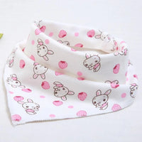 Cute Breathable Bibs Baby Feeding Cartoon Printing Super Absorbent Triangle Scarf Bib Cotton For Newborn Infant Girls And Boys - BIG FRENCHIES