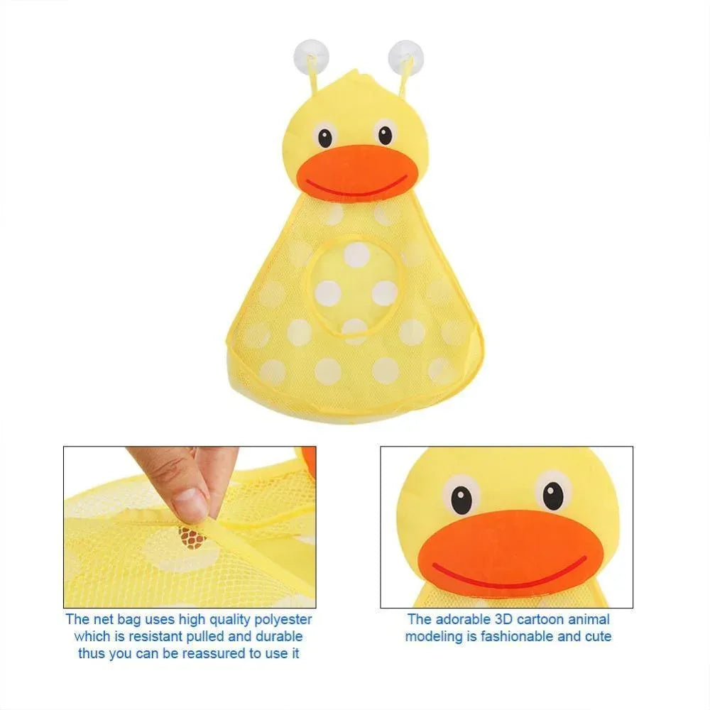 Baby Shower Bath Toys Little Duck Little Frog Baby Kids Toy Storage Mesh With Strong Suction Cups Toy Bag Net Bathroom Organizer - BIG FRENCHIES