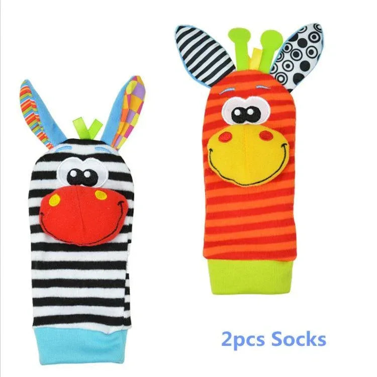 Colorful Wrist Rattles Infant Baby Kids Socks Rattle Toys Foot Socks Educational Toy High Quality Babies Gift - BIG FRENCHIES