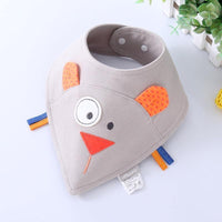 Baby Bibs Waterproof Triangle Cotton Cartoon Child Dribble Bibs Newborn Absorbent Cloth Bib for Kids in Cat Design - BIG FRENCHIES