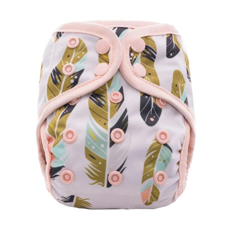 Newborn Pocket Diaper Cloth Diapers Bamboo Charcoal Inner Waterproof PUL Outer Double Gussets Nappies for Baby - BIG FRENCHIES