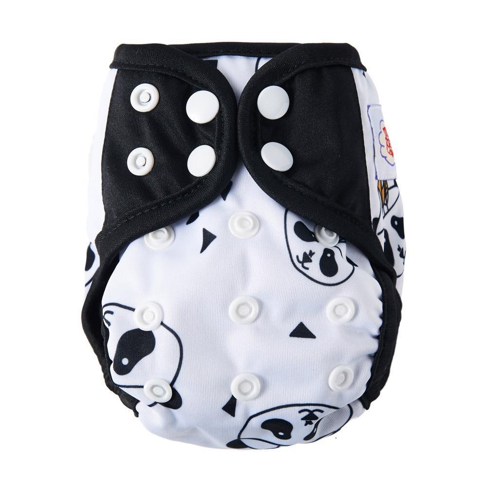 Newborn Pocket Diaper Cloth Diapers Bamboo Charcoal Inner Waterproof PUL Outer Double Gussets Nappies for Baby - BIG FRENCHIES