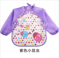 Waterproof Long Sleeve Girl Bibs Kids Burp Cloth Feeding Bib with Pocket Bib For Kids - BIG FRENCHIES