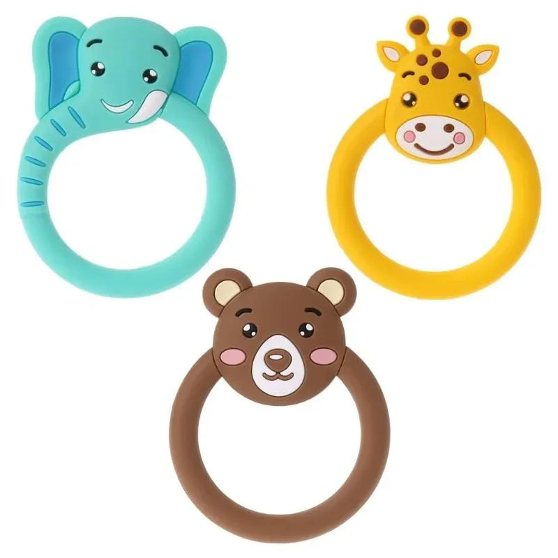 Baby Silicone Teether Pacifier Cartoon Teething Nursing Silicone BPA Free Toys For Baby KIds - BIG FRENCHIES