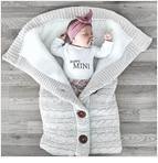 Newborn Infant Baby Knit sleep bag Stroller envelope Blanket Winter Warm Swaddle Wrap Sleeping Bags - BIG FRENCHIES