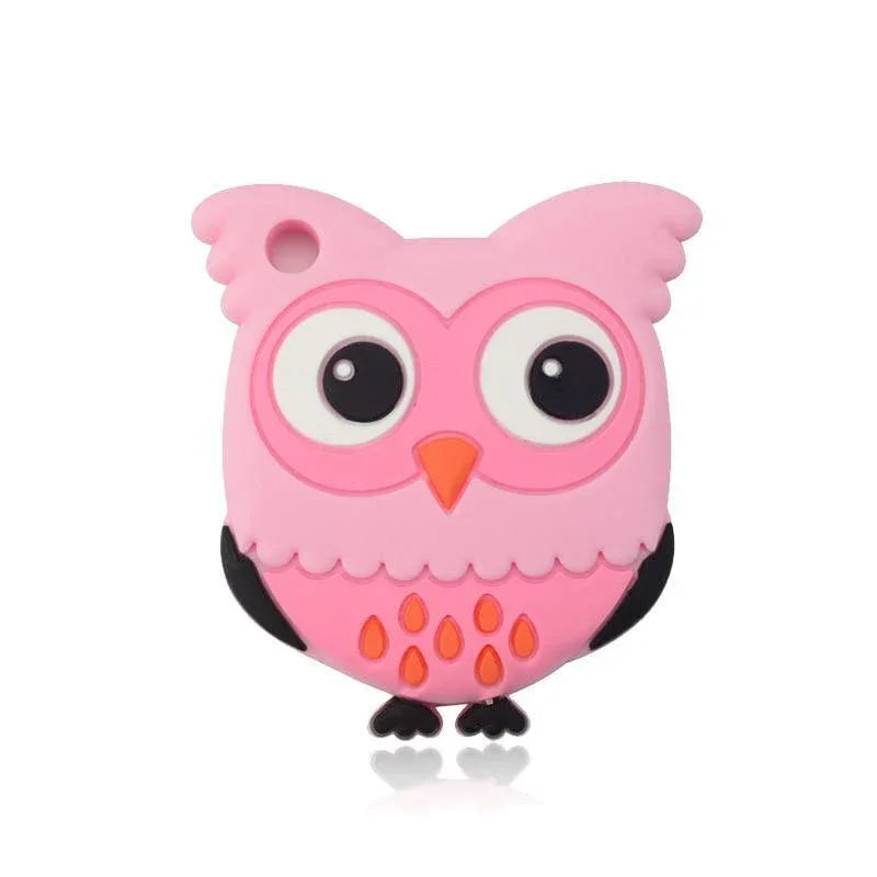 Baby Teethers Cartoon Animal Baby Teething Toy Penguin Silicone Teether Unicorn Pendant Raccoon Accessories - BIG FRENCHIES