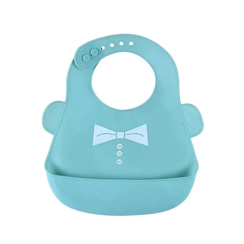 Bibs Waterproof Silicone Feeding Baby Saliva Towel Newborn Cartoon Aprons Baby Bibs Adjustable - BIG FRENCHIES