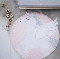 Luxury Mdoern Cartoon Animals Baby Play Mat Foldable Kids Crawling Pad Round Carpet Rug Toys Cotton Children Room Decor Photo Props Carpet For Kids - BIG FRENCHIES