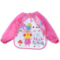 Waterproof Long Sleeve Girl Bibs Kids Burp Cloth Feeding Bib with Pocket Bib For Kids - BIG FRENCHIES