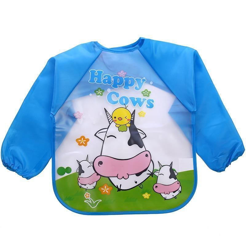 Waterproof Long Sleeve Girl Bibs Kids Burp Cloth Feeding Bib with Pocket Bib For Kids - BIG FRENCHIES