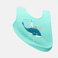 Bibs Waterproof Silicone Feeding Baby Saliva Towel Newborn Cartoon Aprons Baby Bibs Adjustable - BIG FRENCHIES