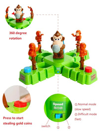 MEACAOFG Monkey steal banana gold coin desktop competitive game puzzle parent-child interactive toy family party game - BIG FRENCHIES