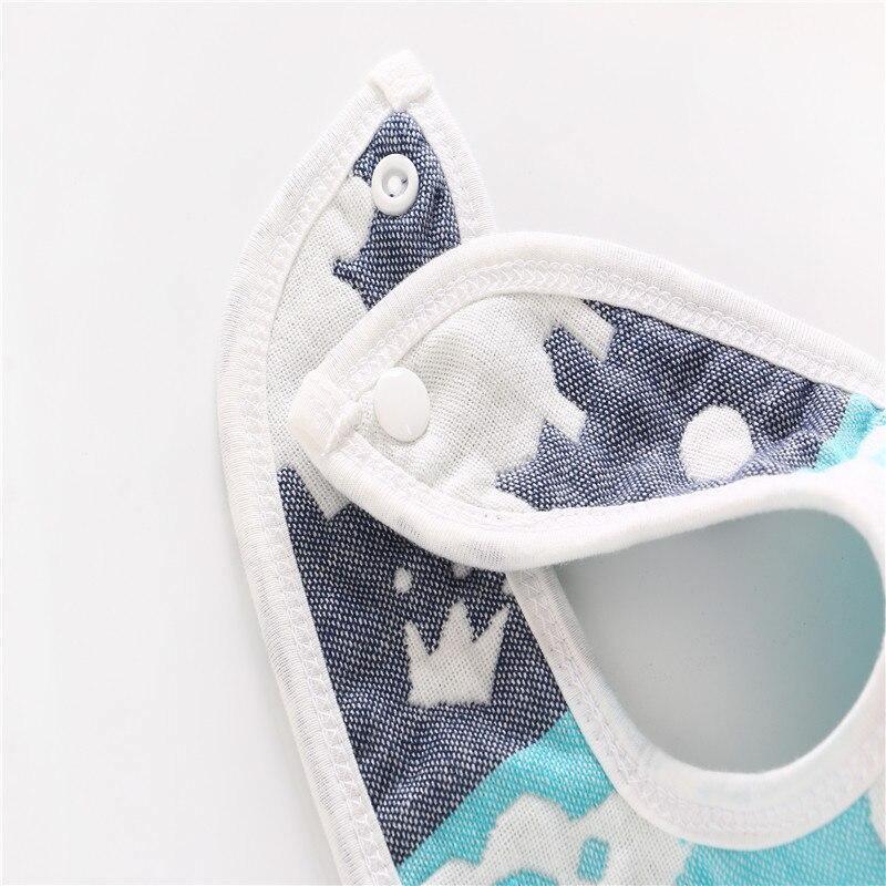 Two sides 100% Cotton Gauze Baby Bibs 6 Layers All Seasons Infant Unisex Clothing Accessories Bibs For Baby and Kids - BIG FRENCHIES