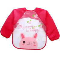 Waterproof Long Sleeve Girl Bibs Kids Burp Cloth Feeding Bib with Pocket Bib For Kids - BIG FRENCHIES