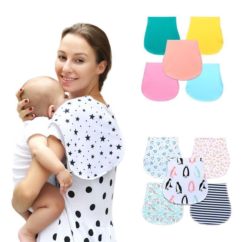 New Baby 100% Cotton Three Layers Waterproof Lightweight Natural Burp Curved Bibs For Baby Accessories - BIG FRENCHIES