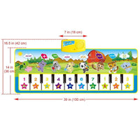Animals Musical Mat Carpet with 10 Keys Record Function Animal Sounds Play Touch Piano Educational Toys For Kids - BIG FRENCHIES