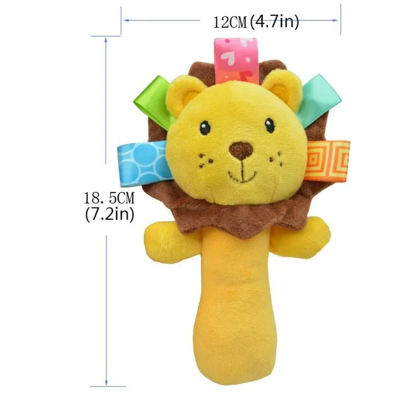 Newborn Baby Toys 0-12 Months Cartoon Baby Plush Rattle Mobile Bell Toy Infant Toddler Early Educational Toys For Kids - BIG FRENCHIES