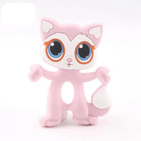 Silicone Teethers Food Grade Tiny Rod Teething Baby Shower Gifts Cartoon Animals Teether Let's Make 1pc - BIG FRENCHIES