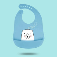 Bibs Waterproof Silicone Feeding Baby Saliva Towel Newborn Cartoon Aprons Baby Bibs Adjustable - BIG FRENCHIES