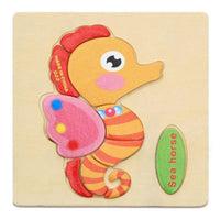 Wooden 3D Stevvex Modern Interesting Baby Learning Puzzles for Children Cartoon Animal Fruit Puzzles Intelligence Kids Children Educational Toy - BIG FRENCHIES