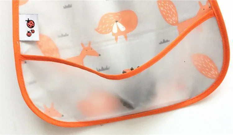 Modern Interesting Cartoon Adjustable Baby Bibs Waterproof Lunch Feeding Bibs Baby Cartoon Feeding Cloth Children Bib For Kids - BIG FRENCHIES