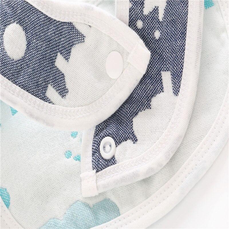 Two sides 100% Cotton Gauze Baby Bibs 6 Layers All Seasons Infant Unisex Clothing Accessories Bibs For Baby and Kids - BIG FRENCHIES