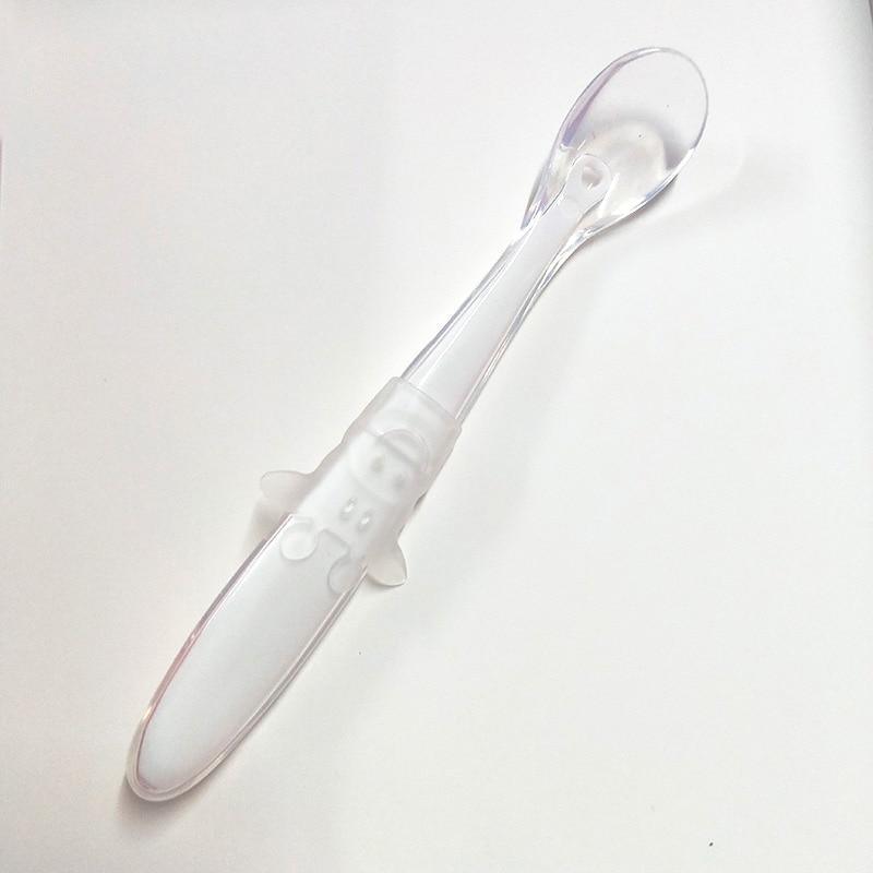 Baby Full Silicone Soft  Training Spoon Children Tableware Perfect Gift For Parents Baby Boys Or Girls Unique Design