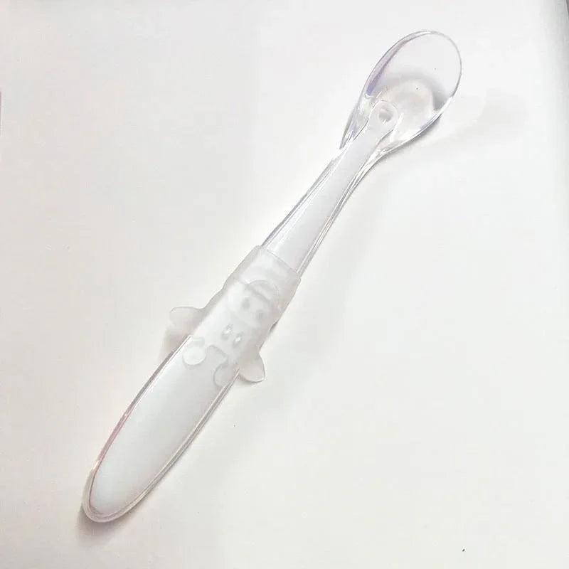 Baby Full Silicone Soft Training Spoon Children Tableware Perfect Gift For Parents Baby Boys Or Girls Unique Design - BIG FRENCHIES