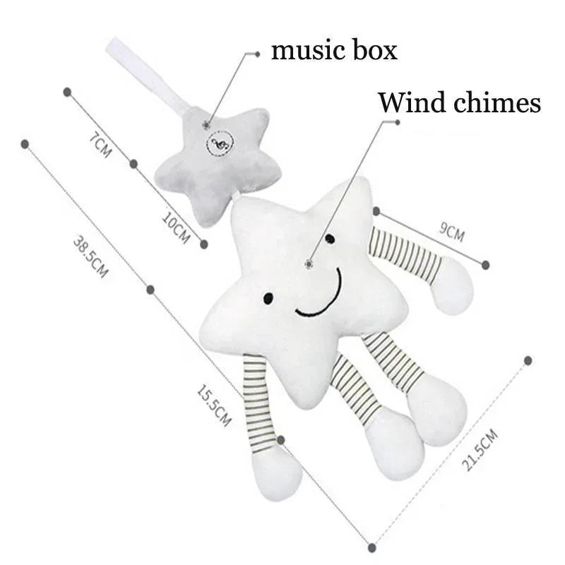 Baby Rattle Stroller Toy Musical Mobile Baby Toys Cute Learning Edccation Cartoon Star For Infant Strollers Crib Hanging For Kids and Baby - BIG FRENCHIES