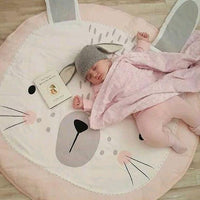 Luxury Mdoern Cartoon Animals Baby Play Mat Foldable Kids Crawling Pad Round Carpet Rug Toys Cotton Children Room Decor Photo Props Carpet For Kids - BIG FRENCHIES