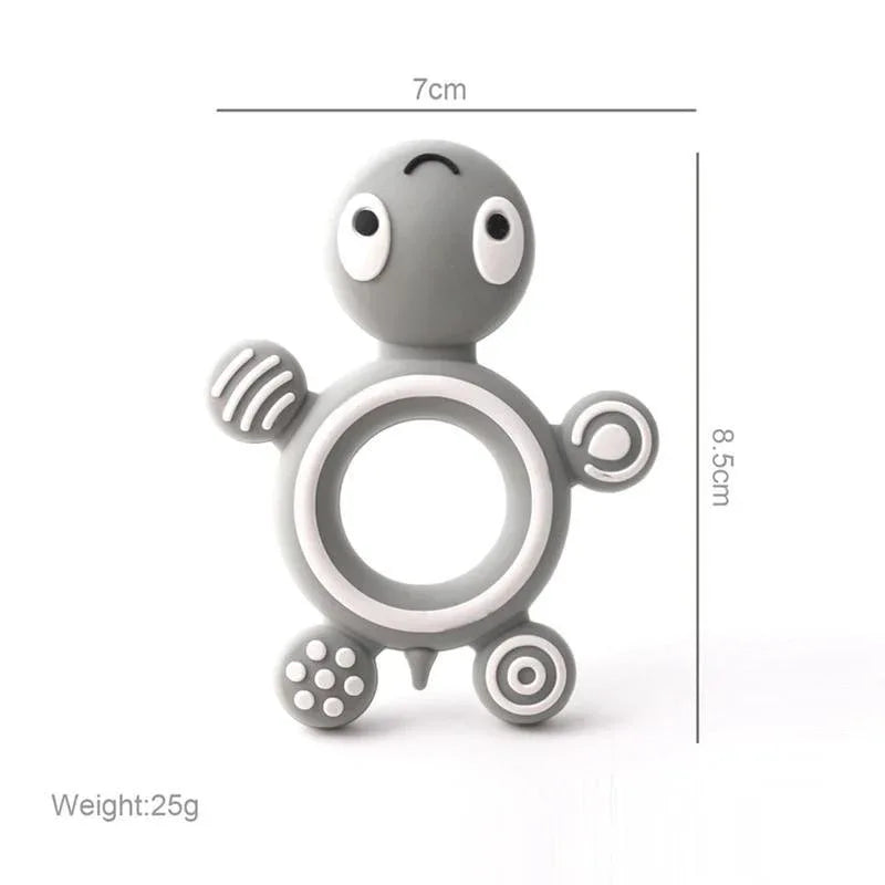 Silicone Teethers Food Grade Tiny Rod Teething Baby Shower Gifts Cartoon Animals Teether Let's Make 1pc - BIG FRENCHIES