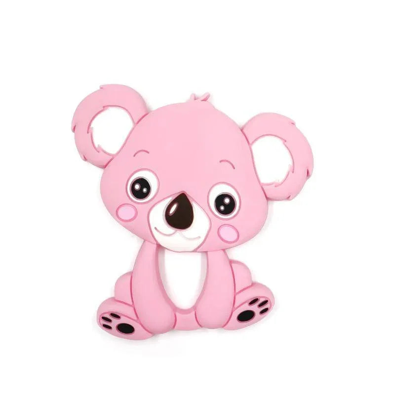 Baby Teethers Cartoon Animal Baby Teething Toy Penguin Silicone Teether Unicorn Pendant Raccoon Accessories - BIG FRENCHIES