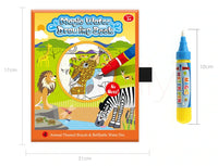 Modern Coloring Magic Water Drawing Book With Pen For Kids and Baby Educational Toy Animals Painting Writing Doodle Cloth Book Kids Drawing Board - BIG FRENCHIES