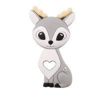 BPA Free Food Grade Silicone Teethers Cartoon Animals Shape Pacifier Clips, Accessories Baby Teething 1pc - BIG FRENCHIES