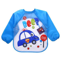 Waterproof Long Sleeve Girl Bibs Kids Burp Cloth Feeding Bib with Pocket Bib For Kids - BIG FRENCHIES