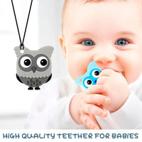Baby Silicone Teethers BPA Free Teething Toy Animal Dog Koala Owl Elephant Baby Ring Teether Silicone Beads For Kids and Baby - BIG FRENCHIES