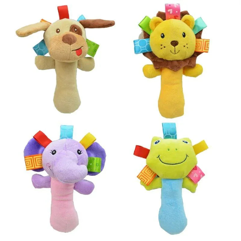 Newborn Baby Toys 0-12 Months Cartoon Baby Plush Rattle Mobile Bell Toy Infant Toddler Early Educational Toys For Kids - BIG FRENCHIES