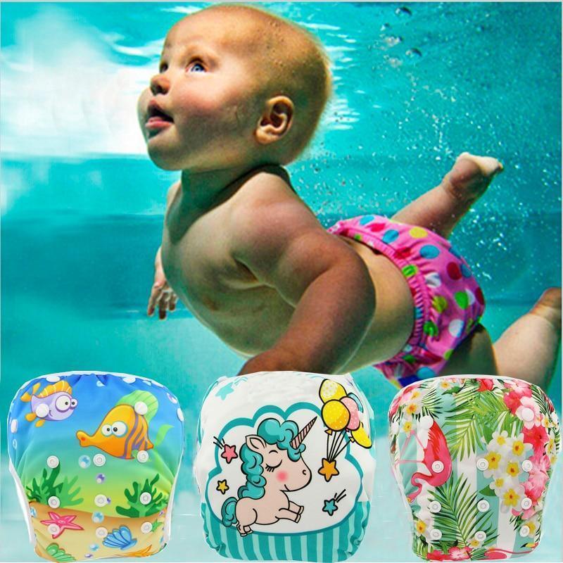 Baby Swimming Waterproof Adjustable Reusable Washable Cloth Pool Pant Diaper Cover - BIG FRENCHIES
