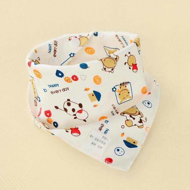 Infant Kids Baby Unisex Feeding Saliva Towel Dribble Triangle Bandana Bibs Burp Cloths Baby Gifts - BIG FRENCHIES